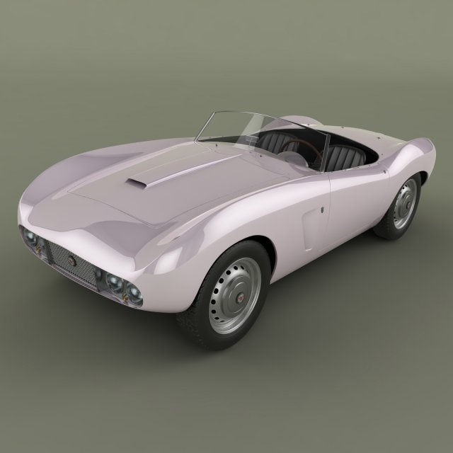 arnolt bristol 1958 3D Model .c4d .max .obj .3ds .fbx .stl .blend 