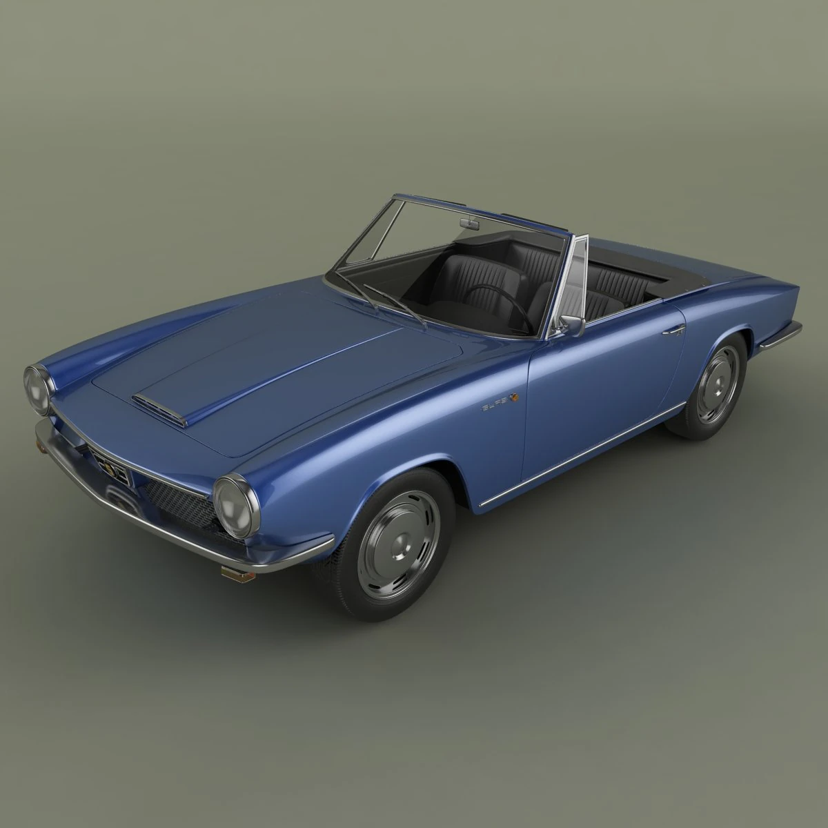 glas 1300 gt convertible 3D Model .c4d .max .obj .3ds .fbx .stl .blend