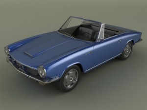 glas 1300 gt convertible Model 3D