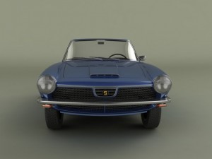 glas 1300 gt convertible Modèle 3D