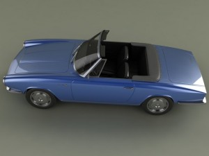 glas 1300 gt convertible Modèle 3D