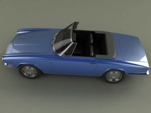 glas 1300 gt convertible 3D Model