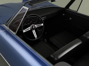 glas 1300 gt convertible 3D Model
