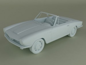 glas 1300 gt convertible Modèle 3D