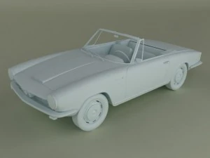 glas 1300 gt convertible 3D Model
