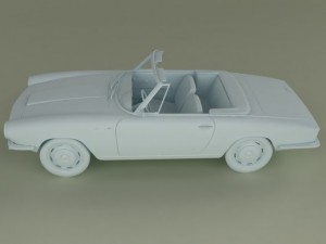 glas 1300 gt convertible Modèle 3D
