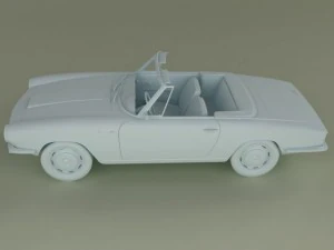 glas 1300 gt convertible 3D Model