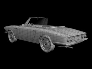 glas 1300 gt convertible Modèle 3D