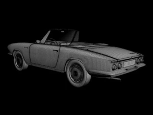 glas 1300 gt convertible 3D Model