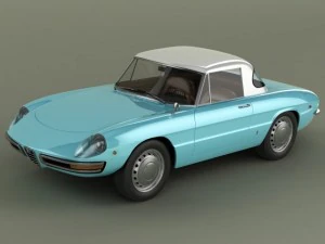 alfa romeo duetto hardtop linea liscia Modello 3D