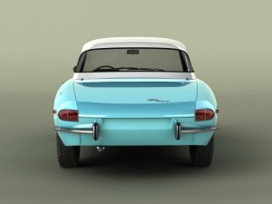 alfa romeo duetto smooth line hardtop 3D Модель