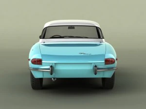 alfa romeo duetto smooth line hardtop 3D Model