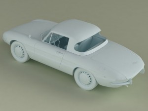 alfa romeo duetto smooth line hardtop 3D Модель