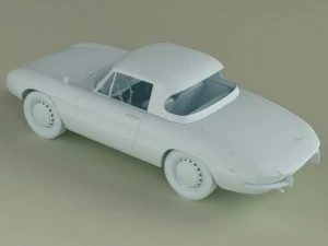 alfa romeo duetto smooth line hardtop 3D Model