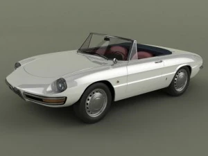 alfa romeo duetto smooth line hardtop 3D Model