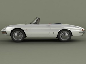 alfa romeo duetto smooth line hardtop 3D Модель