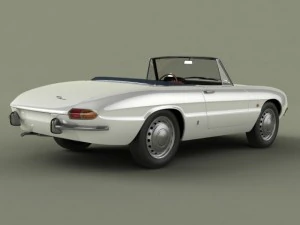 alfa romeo duetto smooth line hardtop 3D Model
