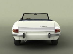 alfa romeo duetto smooth line hardtop 3D Модель