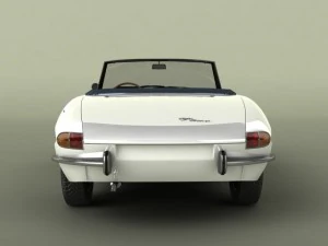 alfa romeo duetto smooth line hardtop 3D Model
