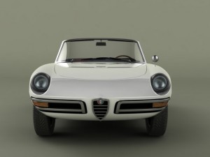 alfa romeo duetto smooth line hardtop 3D Модель