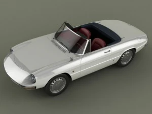alfa romeo duetto smooth line hardtop 3D Model