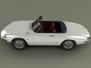 alfa romeo duetto smooth line hardtop 3D Модель