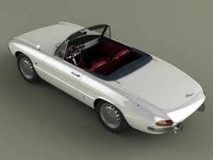 alfa romeo duetto smooth line hardtop 3D Модель