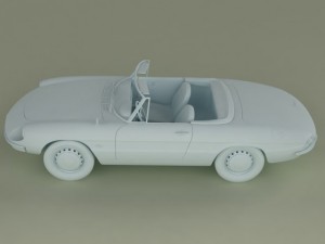 alfa romeo duetto smooth line hardtop 3D Модель