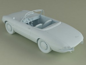alfa romeo duetto smooth line hardtop 3D Модель