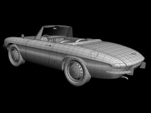 alfa romeo duetto smooth line hardtop 3D Model