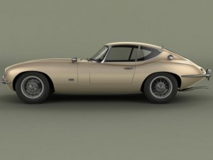 jaguar e type raymond loewy 3D 模型