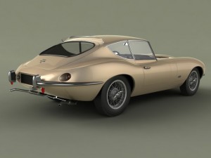 jaguar e type raymond loewy 3D 模型