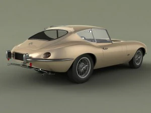 jaguar e type raymond loewy 3D Model