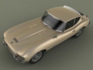jaguar e type raymond loewy 3D 模型