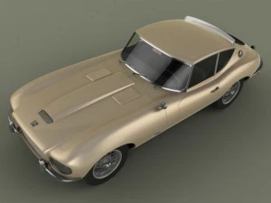 jaguar e type raymond loewy 3D Model