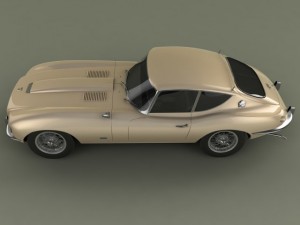 jaguar e type raymond loewy 3D 模型