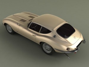 jaguar e type raymond loewy 3D 模型