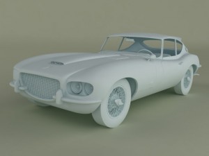 jaguar e type raymond loewy 3D 模型