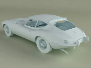 jaguar e type raymond loewy 3D Model