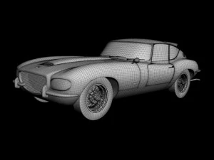 jaguar e type raymond loewy 3D Model
