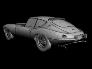 jaguar e type raymond loewy 3D 模型