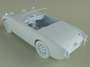 austin healey sprite mk1 3D Model