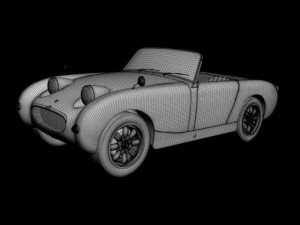 austin healey sprite mk1 3D Model
