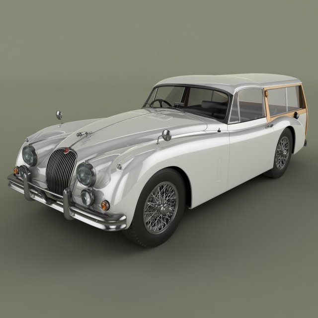 jaguar xk150 foxbat 3Dモデル .c4d .max .obj .3ds .fbx .stl .blend