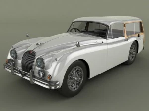 jaguar xk150 foxbat Modello 3D