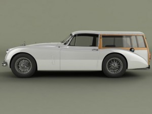 jaguar xk150 foxbat 3Dモデル