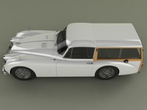jaguar xk150 foxbat 3Dモデル
