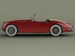 jaguar xk150s 3D Модель