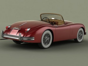 jaguar xk150s 3D Модель