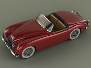 jaguar xk150s 3D Модель